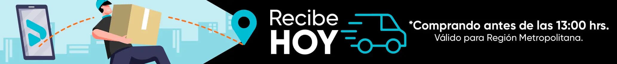 Despacho el mismo día en Santiago para compras antes de las 13:00
