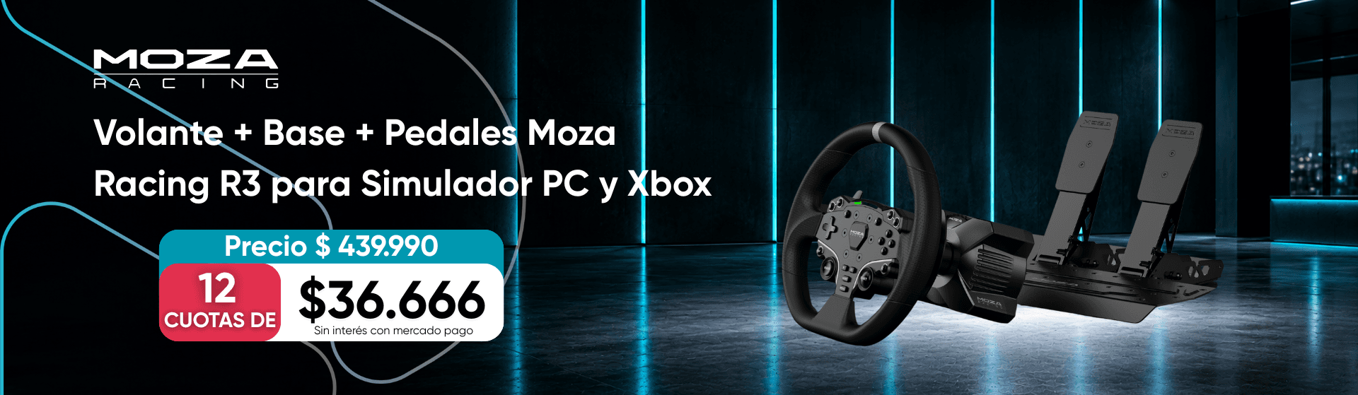 Volante Moza Racing R3 Bundle