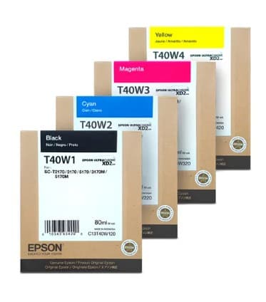 Pack de Tinta Epson UltraChrome XD2 T40W Alta Capacidad, Vista Frontal