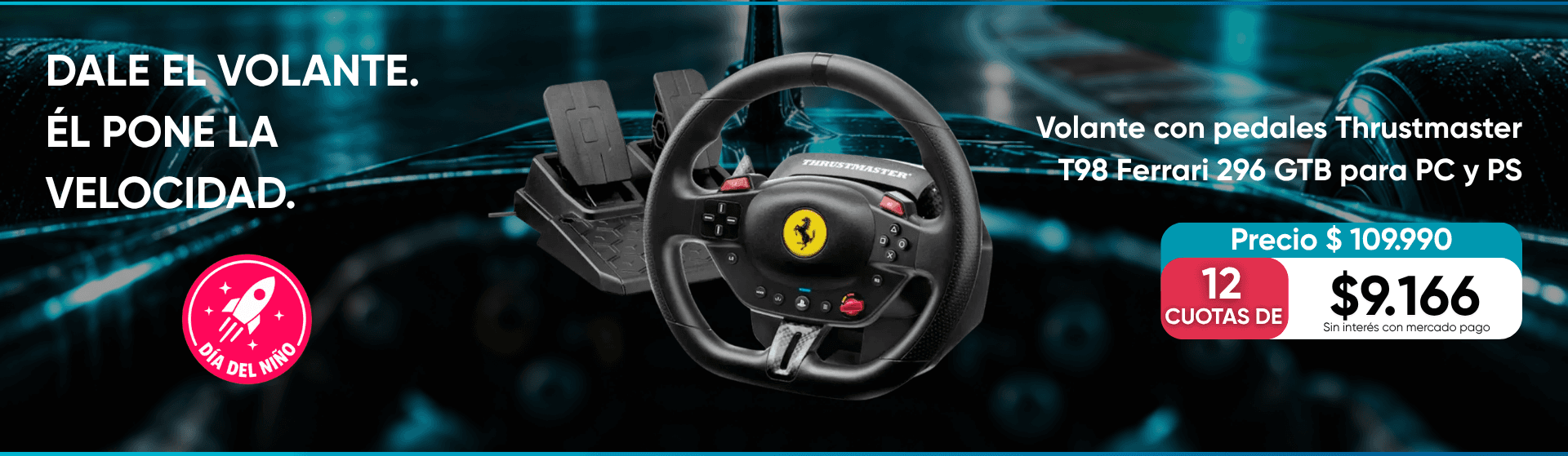Volante con pedales Thrustmaster T98