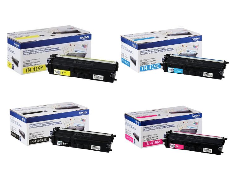 Pack de cartuchos de tóner TN-419 4 Colores